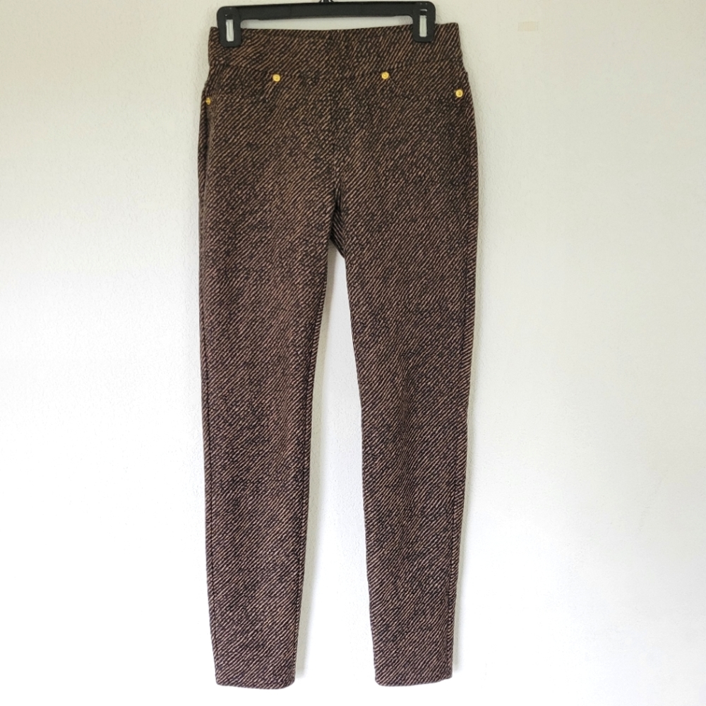 Michael Kors Brown striped Legging Jeggings Size S